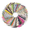 100Pcs(10x10cm) Retales de Tela Algodón Material para Coser