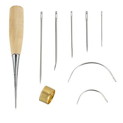 AKUNSZ 7 piezas Agujas de coser cuero