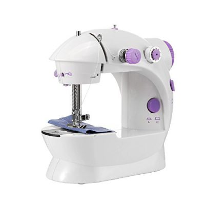 OurLeeme Mini Máquina de coser eléctrica Máquina portátil de 2 velocidades