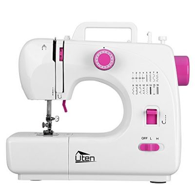 Uten Mini Máquina de Coser Portátil manual Profesional Eléctrica con LED